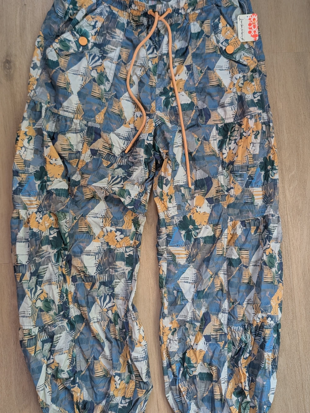 NWT FP Movement Printed Parachute Utility Pants Sz M